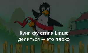 Кунг-фу стиля Linux: делиться — это плохо
