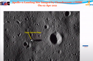 Индия сфотографировала лунный модуль «Аполлона». Снова