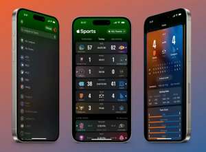 Apple запустила приложение Apple Sports с результатами матчей и коэффициентами ставок