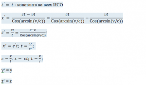 Исправляем преобразования Лоренца