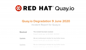 Post Mortem по недоступности Quay.io