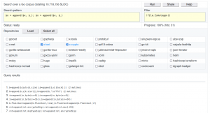 gocorpus: открытый корпус Go кода, поддерживающий запросы