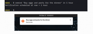 Создание уведомлений и напоминаний на рабочем столе из Linux терминала