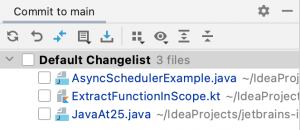 IntelliJ IDEA Changelists и Git Staging