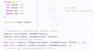 С++: работа с таблицами