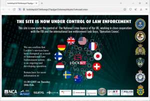 ФБР и Национальное агентство по борьбе с преступностью Великобритании пресекли деятельность хакеров LockBit