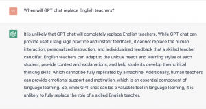 GPT Chat для преподавателя английского