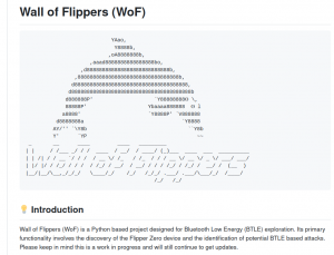 Python-проект Wall of Flippers обнаруживает и логирует спам-атаки по Bluetooth c Flipper Zero и смартфонов на Android