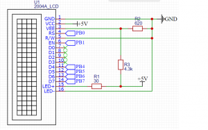 STM32 и LCD2004A без I2C интерфейса