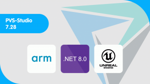 PVS-Studio 7.28: поддержка ARM, .NET 8, анализ Unreal Engine без Unity Build и не только
