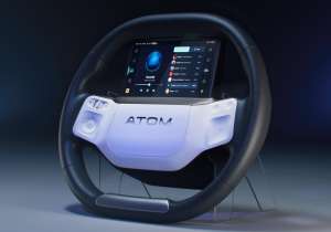 Производитель показал нестандартный руль для электромобиля «Атом»