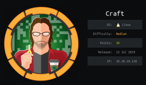 Hack The Box — прохождение Craft. Копаемся в Git, эксплуатируем уязвимости в API, разбираемся с Vault