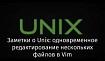 Заметки о Unix: одновременное редактирование нескольких файлов в Vim