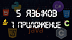 Как объединить 5 языков программирования в одном Python проекте?