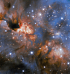 «Хаббл» запечатлел буйство красок в области звёздообразования IRAS 16 562–3959