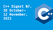 C++ Дайджест №7 (30 октября – 12 ноября 2023)