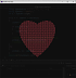 Консольное приложение, которое рисует сердечко на C#